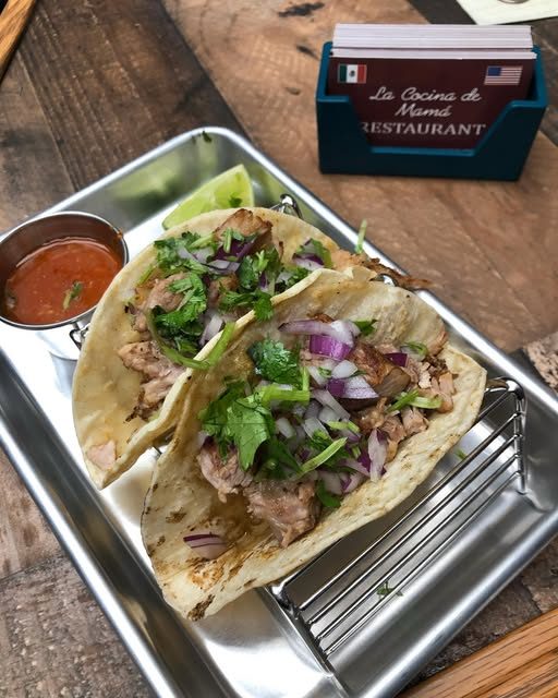 Tacos on a tray